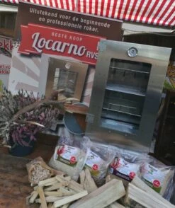 2-L Home & Garden XL Rookoven - RVS - 80x40x28 Cm - 3 Etages -Woonwinkel 1009x1200 1