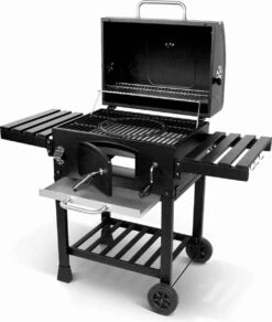 Alice's Garden Houtskool BBQ Bernard - Smoker - Verstelbare Houtskoolbak - Zwart -Woonwinkel 1014x1200 2
