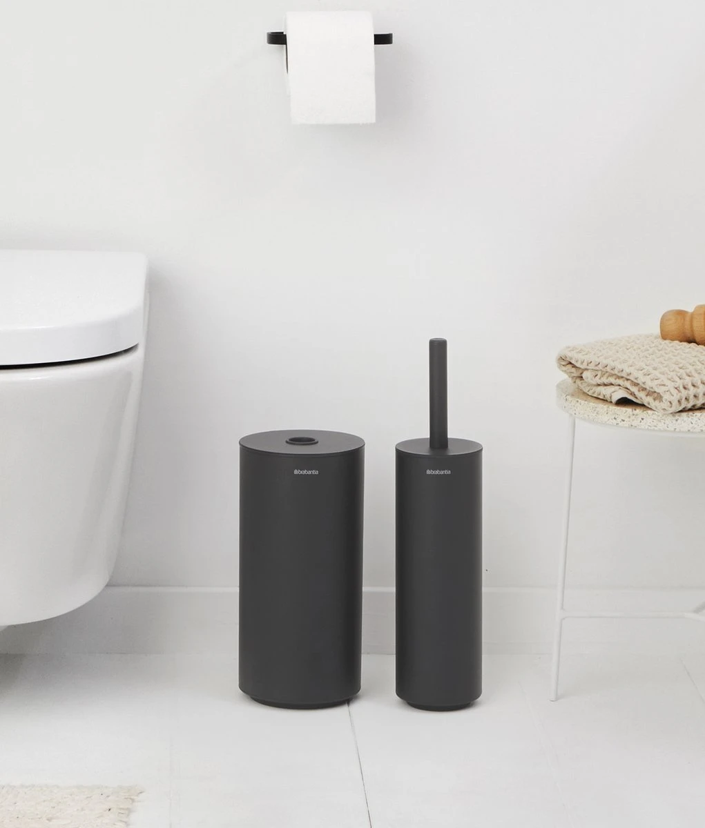 Brabantia MindSet Toiletaccessoires Set Van 3 - Mineral Infinite Grey 4 Brabantia MindSet Toiletaccessoires Set Van 3 - Mineral Infinite Grey - Afbeelding 2