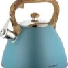 Fluitketel Inductie Gas Waterkoker 3.0 L ‘’ Adriatico ‘’ RVS Chroom Turquoise -Woonwinkel 1027x1200 2