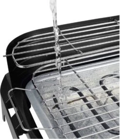 Princess 112250 Elektrische BBQ Met Zijplanken - BBQ - 40x25cm - Met En Zonder Statief Te Gebruiken - Met Zijplankjes - Ook Te Gebruiken Als Tafelgrill - 2200W -Woonwinkel 1037x1200 2