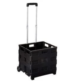 MH Label - XXL - Boodschappentrolley - 70 Liter - Inklapbaar Boodschappenkrat - Vouwkrat Op Trolley - Boodschappenkar - Opbergkrat - Opvouwbaar - Krat Trolley -Woonwinkel 1051x1200 1