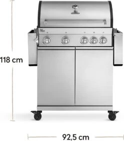 Burnhard Gas BBQ Big FRED Deluxe - 4 Branders - Incl. Keramische Infraroodbrander & Afdekhoes - Deluxe -Woonwinkel 1061x1200 2