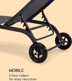 Blumfeldt Limala Tuinstoel - Ligstoel - Relaxstoel - Rugleuning In 6 Standen Verstelbaar - 2 Vielen - Draagkracht: Max. 150 Kg -Woonwinkel 1068x1200