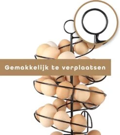 Eiermand – Eierrek – Eierhouder – Eieren – Zwart - Pasen - Tot 40 Eieren - BAULK® -Woonwinkel 1071x1200