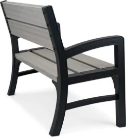 Keter Montero Tuinbank – 2-personen - 120x61x91cm - Grafiet -Woonwinkel 1103x1200