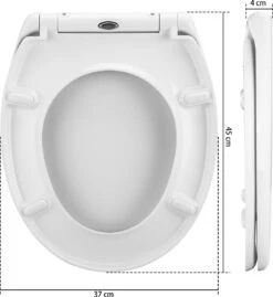 Casaria Wc Bril Duroplastic - Soft-close – Antibacterieel Wit 19 Casaria Wc Bril Duroplastic - Soft-close – Antibacterieel Wit -Woonwinkel 1103x1200 5