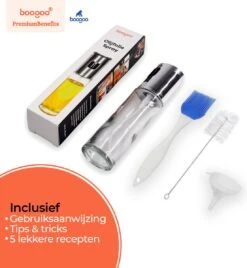BooGoo® - RVS Olijfolie Sprayer Extreme Deluxe - Olijfolie Fles Verstuiver Voor Keuken - Oliespray - Oliefles - BBQ Accesoires - Olie Pomp Bakspray - Cooking Spray 19 BooGoo® - RVS Olijfolie Sprayer Extreme Deluxe - Olijfolie Fles Verstuiver Voor Keuken - Oliespray - Oliefles - BBQ Accesoires - Olie Pomp Bakspray - Cooking Spray -Woonwinkel 1104x1200 3