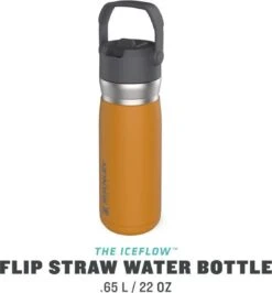 Stanley The IceFlow™ Flip Straw Water Bottle 0,65L - Thermosfles - Saffron -Woonwinkel 1114x1200 2