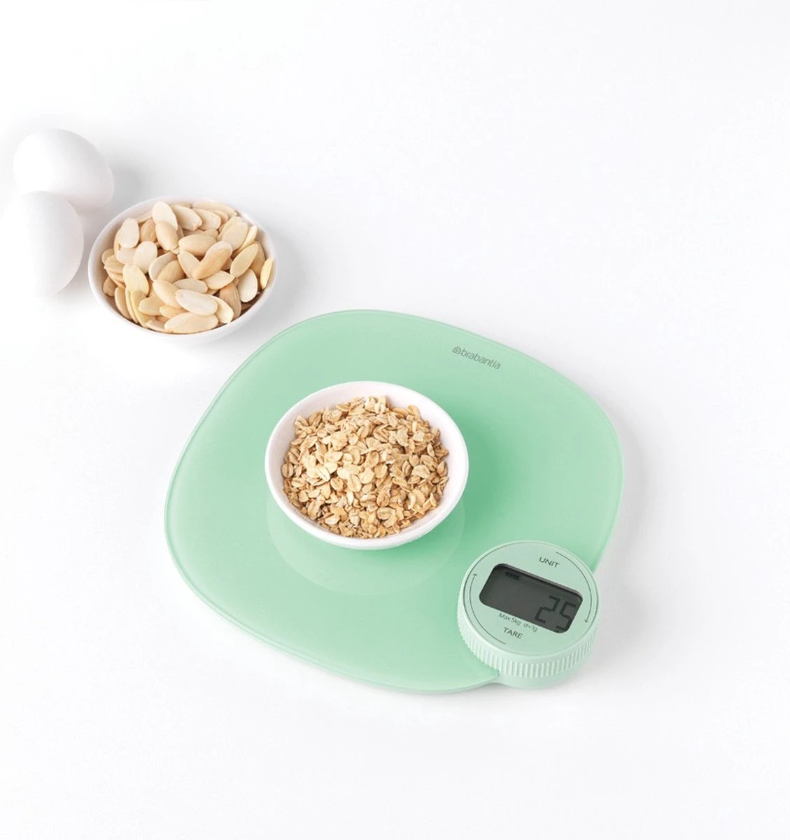 Brabantia Tasty+ Keukenweegschaal Digitaal - Geen Batterij Nodig - Jade Green 8 Brabantia Tasty+ Keukenweegschaal Digitaal - Geen Batterij Nodig - Jade Green - Afbeelding 6