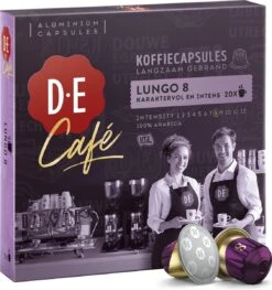 Douwe Egberts D.E Café Lungo Koffiecups - Intesiteit 8/12 - 10 X 20 Capsules -Woonwinkel 1129x1200 6