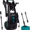 VONROC PRO Hogedrukreiniger V25-2 – 2500W – 195 Bar – 468 L/h – Duurzame Inductiemotor – Incl. 8m Slang, Slanghaspel, Terrasreiniger, Reinigingstank En Meer -Woonwinkel 1130x1200 1