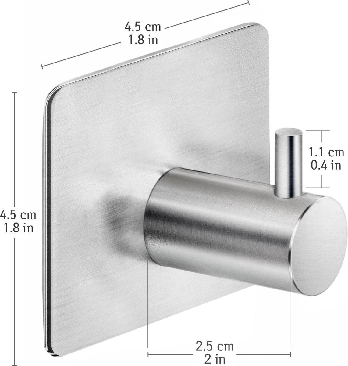 Tatkraft George Heavy Duty Zelfklevende Wandhaakjes - RVS Handdoekhouder Haak - Muur Ophang Zelfklevend Muurhaak Ophanghaakjes - Handdoekklem Keuken Ophanghaak Zonder Boren - Wand Theedoek / Handdoek Houder - Universeel Gebruik - Set Van 4 Stuks 10 Tatkraft George Heavy Duty Zelfklevende Wandhaakjes - RVS Handdoekhouder Haak - Muur Ophang Zelfklevend Muurhaak Ophanghaakjes - Handdoekklem Keuken Ophanghaak Zonder Boren - Wand Theedoek / Handdoek Houder - Universeel Gebruik - Set Van 4 Stuks - Afbeelding 8