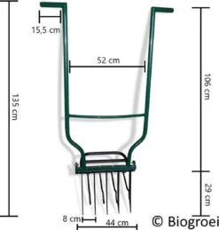 Biogroei® Ergonomische Woelvork - Spitvork - Met Verkruimelaar - Verlucht Je Bodem 7 Biogroei® Ergonomische Woelvork - Spitvork - Met Verkruimelaar - Verlucht Je Bodem -Woonwinkel 1143x1200