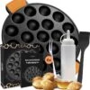 Ocina Poffertjespan – Combo Pack – 19 Poffertjes – Poffertjesmaker – Poffertjespan Inductie – Poffertjespan Electrisch – Gietijzeren Pan - Inclusief Doseerfles, Handvaten, 6x Poffertjesvorken En Invetkwast – Gratis Receptenboek 2 Ocina Poffertjespan – Combo Pack – 19 Poffertjes – Poffertjesmaker – Poffertjespan Inductie – Poffertjespan Electrisch – Gietijzeren Pan - Inclusief Doseerfles, Handvaten, 6x Poffertjesvorken En Invetkwast – Gratis Receptenboek -Woonwinkel 1156x1200 3