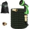MD-Goods ® Super Sterk Uitrekbare Tuinslang Tot 30 Meter + GRATIS Tas En Koppelstuk - Tuinsproeier - Tuin Besproeien - Waterslang - Sproeikop - Groen - Flexibel Elastisch -Woonwinkel 1162x1200 1