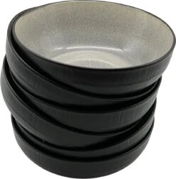 Serviesset 6 Personen - Evia Glacé - Lichgrijs / Zwart - 24-delig -Woonwinkel 1177x1200 4