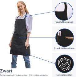 Schortenwinkel - Professioneel Keukenschort - Kookschort - Horeca - Zwart 10 Schortenwinkel - Professioneel Keukenschort - Kookschort - Horeca - Zwart -Woonwinkel 1180x1200 2