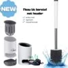 Fleau Luxe WC Borstel Met Houder - Siliconen Toiletborstel - Hygiënisch & Antibacterieel - Vrijstaand Of Hangend - Wit -Woonwinkel 1184x1200 7