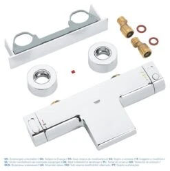 GROHE Grohtherm 2000 New Thermostatische Badkraan - 15cm - CoolTouch - Met Tray - Chroom - 34464001 -Woonwinkel 1191x1200 10