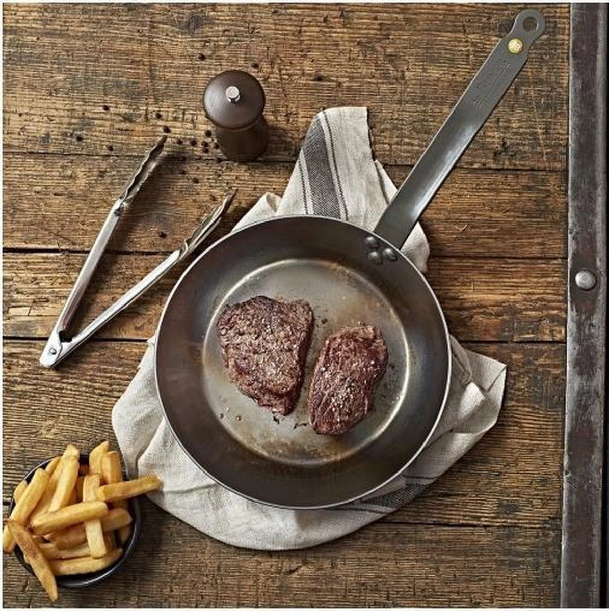 DeBuyer Mineral B Element Koekenpan - Zilver - Rond - Ø 28 Cm 7 DeBuyer Mineral B Element Koekenpan - Zilver - Rond - Ø 28 Cm - Afbeelding 5