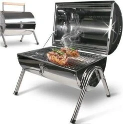 BBQ Collection Houtskoolbarbecue - Cilinder - Chroom -Woonwinkel 1197x1200 19