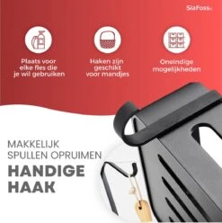 SIAFOSS Doucherek Zonder Boren Doucherek Hangend - 100% Stevig - 100% RVS - Hangend Badkamerrekje - Doucherek Aan Douchewand - Badkamer Accessoires - RVS Zwart - 2 Laags - Douchemand 21 SIAFOSS Doucherek Zonder Boren Doucherek Hangend - 100% Stevig - 100% RVS - Hangend Badkamerrekje - Doucherek Aan Douchewand - Badkamer Accessoires - RVS Zwart - 2 Laags - Douchemand -Woonwinkel 1197x1200 30