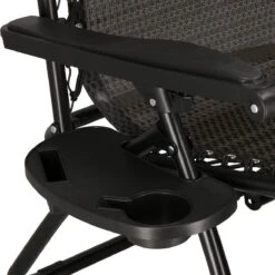 Springos Tuinstoel | Ligstoel | Opvouwbaar | Verstelbaar | Ergonomische Hoofdsteun | Bruin / Zwart -Woonwinkel 1198x1200 6