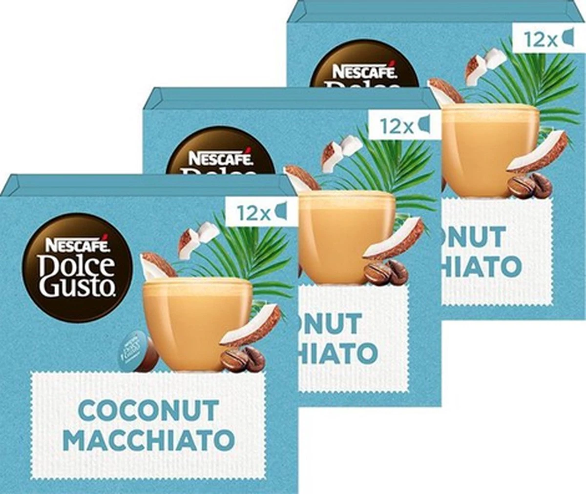 Nescafé Dolce Gusto Coconut Macchiato Capsules - Vegan Koffie - 36 Koffiecups 3 Nescafé Dolce Gusto Coconut Macchiato Capsules - Vegan Koffie - 36 Koffiecups