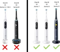Oral-B IO Series 7 8 9 Elektrische Tandenborstelhouder- Opzetborstelhouder - Kabelloos Opladen - Badkamer Accessoires - Zonder Boren - Zwart -Woonwinkel 1200x1033