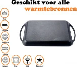 Kicinn Grillplaat - Gietijzer - Geëmailleerd - Incl. Accessoires - Ø 33 X 21.8 Cm (LxB) 12 Kicinn Grillplaat - Gietijzer - Geëmailleerd - Incl. Accessoires - Ø 33 X 21.8 Cm (LxB) -Woonwinkel 1200x1045 1