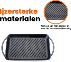 Kicinn Grillplaat - Gietijzer - Geëmailleerd - Incl. Accessoires - Ø 33 X 21.8 Cm (LxB) 11 Kicinn Grillplaat - Gietijzer - Geëmailleerd - Incl. Accessoires - Ø 33 X 21.8 Cm (LxB) -Woonwinkel 1200x1050 4
