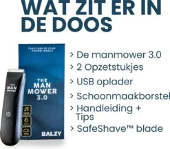 BALZY BushBuster 3.0 - Trimmer - Scheerapparaat - Haartrimmer - Bodygroomer - SafeShave Technologie - Waterdicht - Veilig Scheren - Oplaadbaar 21 BALZY BushBuster 3.0 - Trimmer - Scheerapparaat - Haartrimmer - Bodygroomer - SafeShave Technologie - Waterdicht - Veilig Scheren - Oplaadbaar -Woonwinkel 1200x1052 6