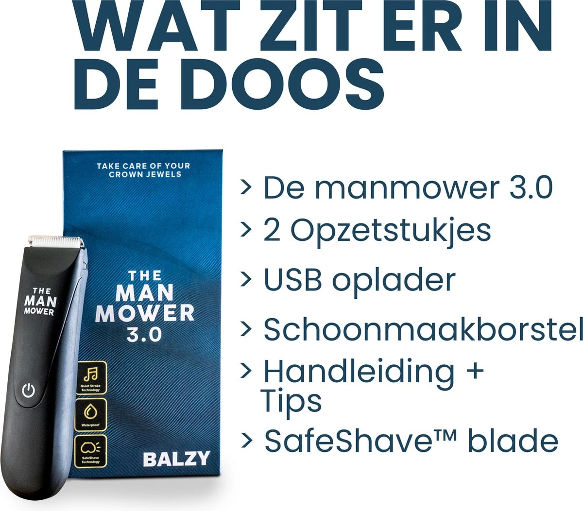 BALZY BushBuster 3.0 - Trimmer - Scheerapparaat - Haartrimmer - Bodygroomer - SafeShave Technologie - Waterdicht - Veilig Scheren - Oplaadbaar 10 BALZY BushBuster 3.0 - Trimmer - Scheerapparaat - Haartrimmer - Bodygroomer - SafeShave Technologie - Waterdicht - Veilig Scheren - Oplaadbaar - Afbeelding 8