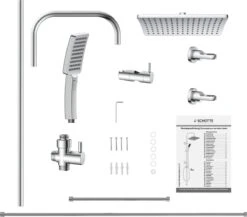 SCHÜTTE Mallorca Douchesysteem - Regendouche - 95 Cm Stang - Wandhouder In Hoogte Verstelbaar - Chroom 21 SCHÜTTE Mallorca Douchesysteem - Regendouche - 95 Cm Stang - Wandhouder In Hoogte Verstelbaar - Chroom -Woonwinkel 1200x1056 6