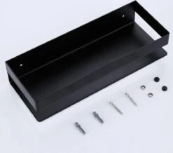 Merkloos GDRN - Doucherek Zwart - Zonder Boren - Doucherekjes - Hangend - Zwart - RVS -Woonwinkel 1200x1059 4