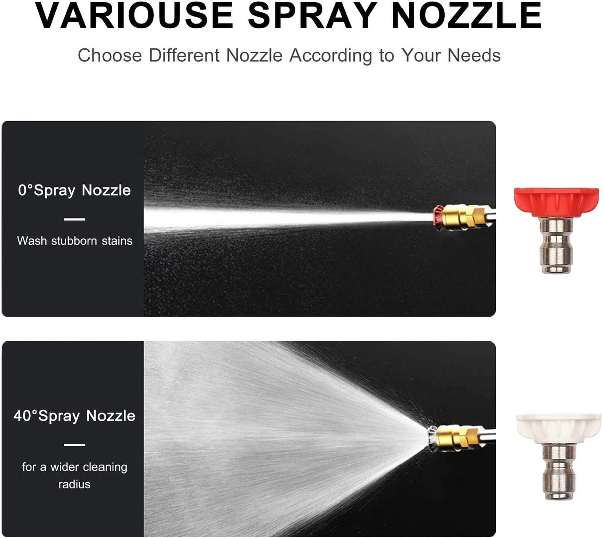 BOTC Universal Hogedrukreiniger - Draagbaar - Auto Wasmachine - Hogedrukreiniger 4 BOTC Universal Hogedrukreiniger - Draagbaar - Auto Wasmachine - Hogedrukreiniger - Afbeelding 2