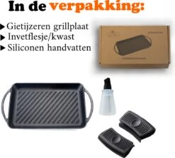 Kicinn Grillplaat - Gietijzer - Geëmailleerd - Incl. Accessoires - Ø 33 X 21.8 Cm (LxB) 9 Kicinn Grillplaat - Gietijzer - Geëmailleerd - Incl. Accessoires - Ø 33 X 21.8 Cm (LxB) -Woonwinkel 1200x1078 2