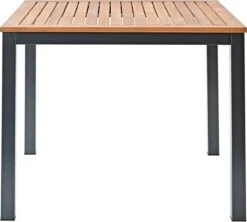NATERIAL - Tuintafel Vierkant ORIS - 4 Personen - Houten Tafel 90x90 Cm - Aluminium - Met Houten Blad - Eucalyptus -Woonwinkel 1200x1079