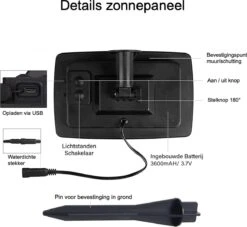 A Sunny Day Solar Lichtsnoer Buiten Inclusief 25 LED Lampen Voor Buiten - Lichtsnoer Op Zonne-energie - 25 LED Lampen - Solar Tuinverlichting - Lichtslinger - Prikkabel - Priklicht - Lichtsnoer -Woonwinkel 1200x1103