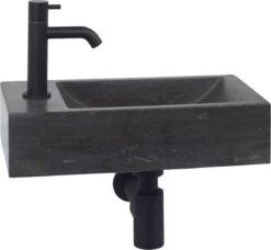 Merkloos Saqu Eurotrend Fonteinkraan - Hoog Model - Toiletkraan - Koudwaterkraan - Mat Zwart -Woonwinkel 1200x1108 7