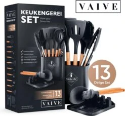 VAIVE Kookgerei Set 13-delig Met Houder - Keukengerei Set - Garde - Spatel Silicone -Woonwinkel 1200x1113 8