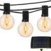 A Sunny Day Solar Lichtsnoer Buiten Inclusief 25 LED Lampen Voor Buiten - Lichtsnoer Op Zonne-energie - 25 LED Lampen - Solar Tuinverlichting - Lichtslinger - Prikkabel - Priklicht - Lichtsnoer