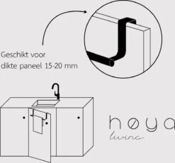 Handdoekstang VALI - 23cm - ZWART (keukenrekje - Handdoekhouder - Handdoekstang - Kastdeur Handdoekrek - Keukenkast Deur Handdoek/Vaatdoek Houder - Deurhanger - Deurhaak Keuken) -Woonwinkel 1200x1115 2