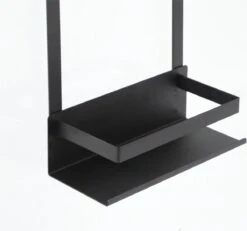 VDN Stainless Doucherek Zonder Boren - Doucherek Hangend - Doucherek Zwart - RVS - Doucherek Aan Douchewand - 2 Laags -Woonwinkel 1200x1120 2