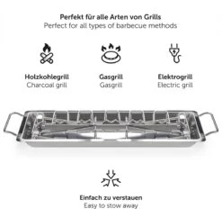 Blumtal BBQ Rek - Robuuste Roestvrijstalen Kippenpoot Rek - Voor 12 Poten - Kippengrillstandaard - Vaatwasmachinebestendig -Woonwinkel 1200x1125 8