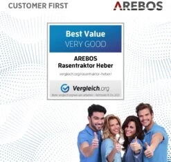 AREBOS Zitmaaierkrik Zitmaaier Kriksysteem Krik Hijstoestel Reinigingshulp 400kg -Woonwinkel 1200x1135