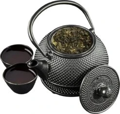 SakuraTea - Theepot Set - 4-delig - Gietijzer - Zwart - 0.8L - 2 Kopjes (100ml) 16 SakuraTea - Theepot Set - 4-delig - Gietijzer - Zwart - 0.8L - 2 Kopjes (100ml) -Woonwinkel 1200x1142 3
