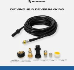 Techweise - Rioolslang Voor O.a. Kärcher - 15M - Met Roterende En Voorwaartse Kop -Woonwinkel 1200x1145 1
