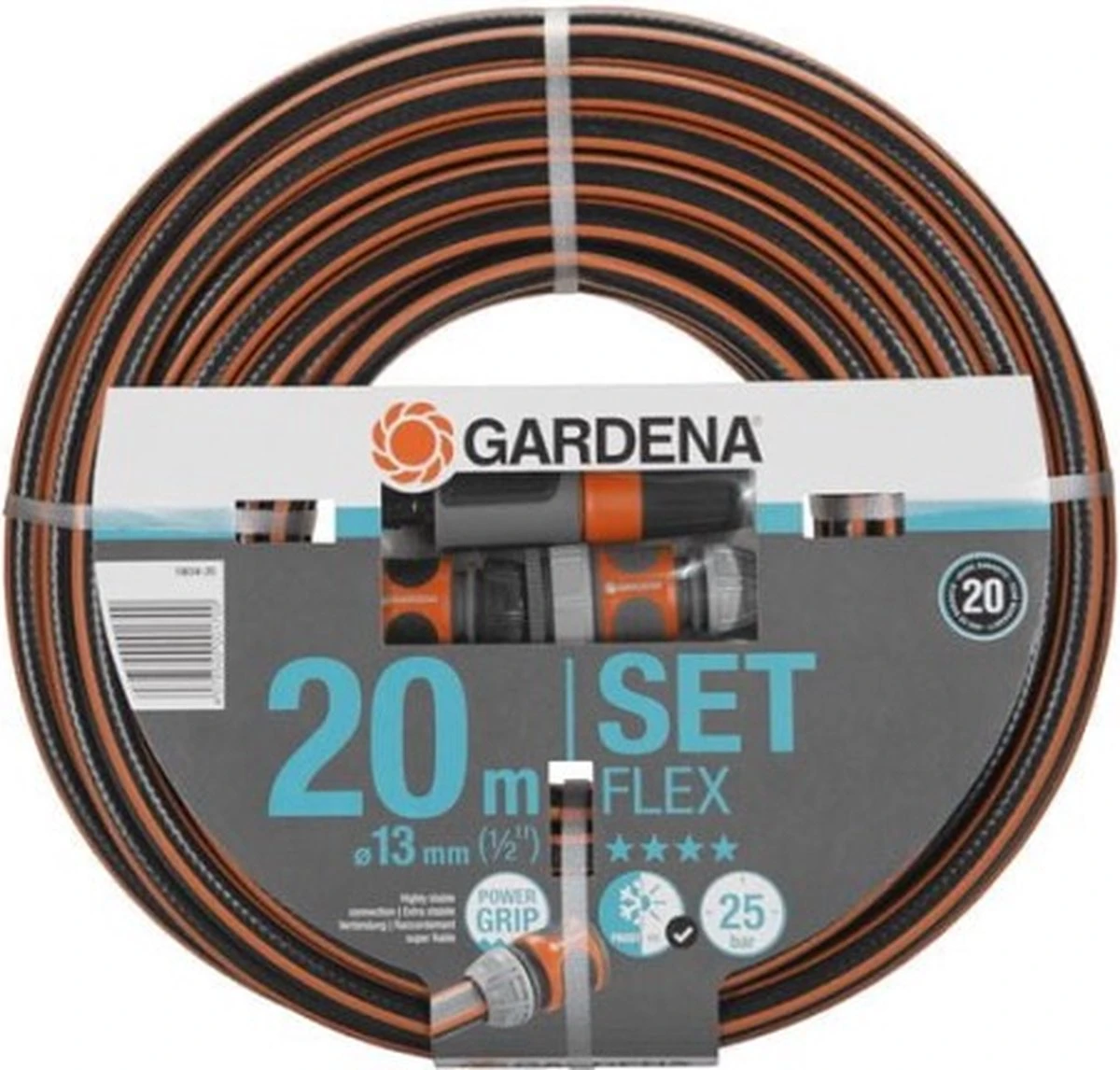 GARDENA - Comfort FLEX - 6-delige Tuinslangset Tuinslang - 20 Meter - 13 Mm 3 GARDENA - Comfort FLEX - 6-delige Tuinslangset Tuinslang - 20 Meter - 13 Mm